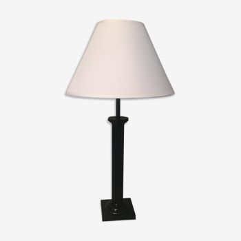 BLACK LAQUEE STRIEE COLUMN LAMP