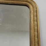 Very large Louis Philippe gilded trumeau mirror