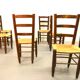 Chaises rustiques années 60/70