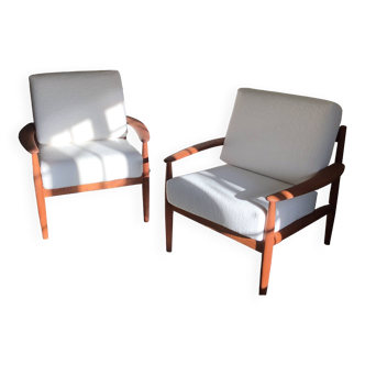 Armchairs by Grete Jalk for France & Søn, 1960S, set of 2