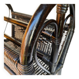 Porte revue rotin vintage