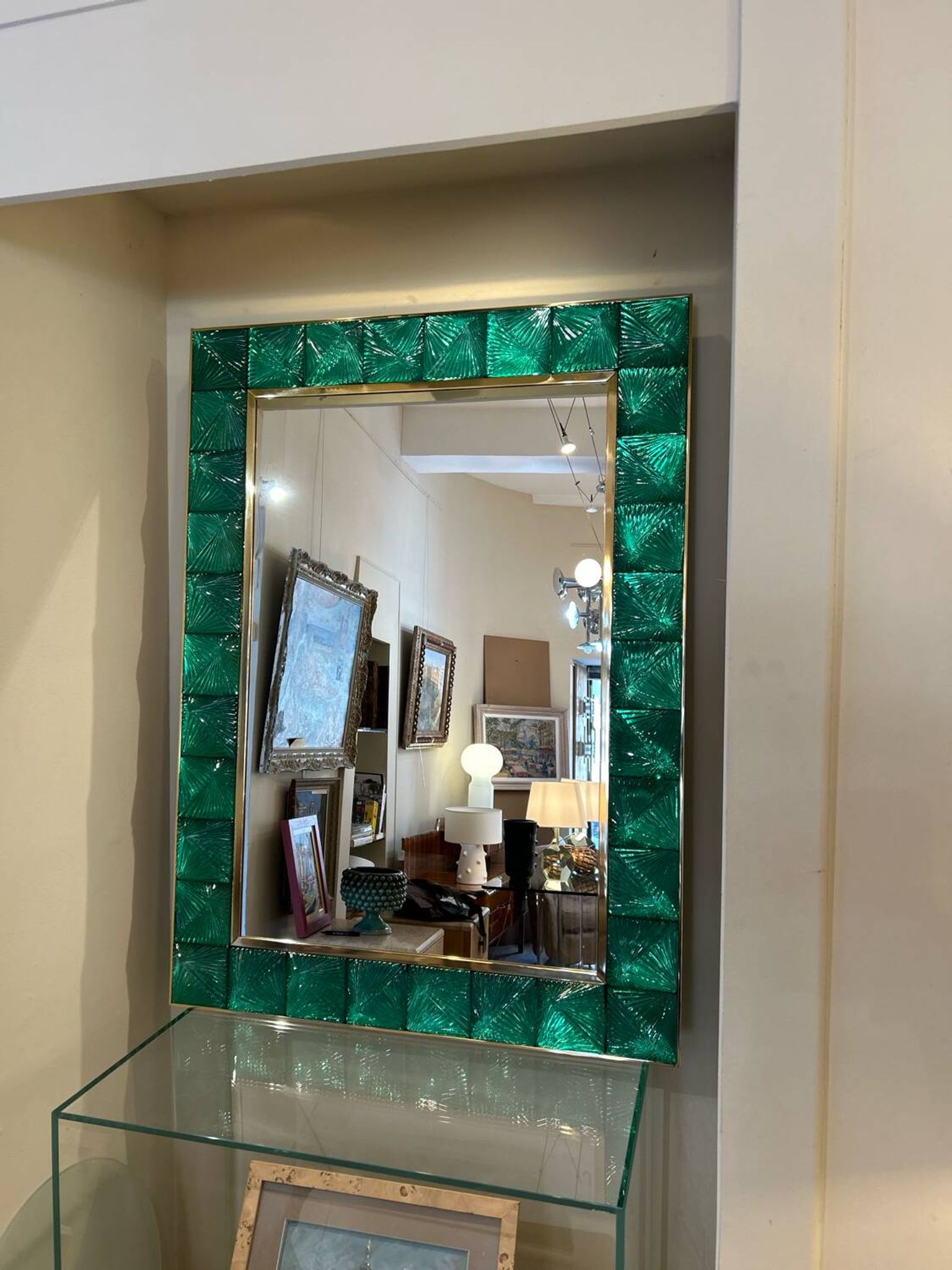 Murano mirror, cut glass, 20th century
