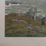 Lithograph by Henri Rivière La Tempête