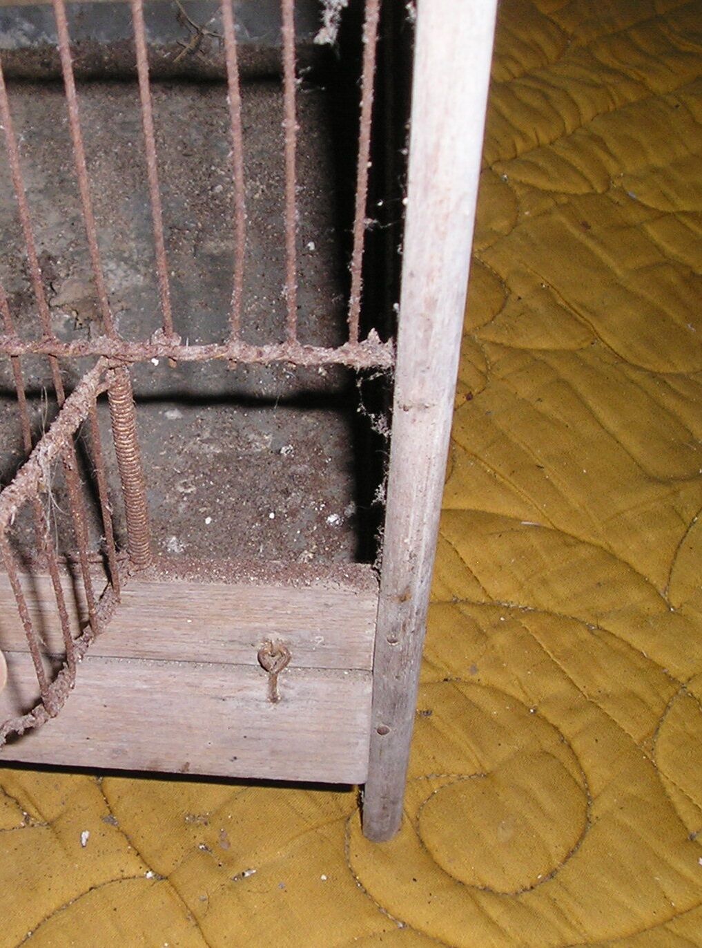 Old wooden bird cage