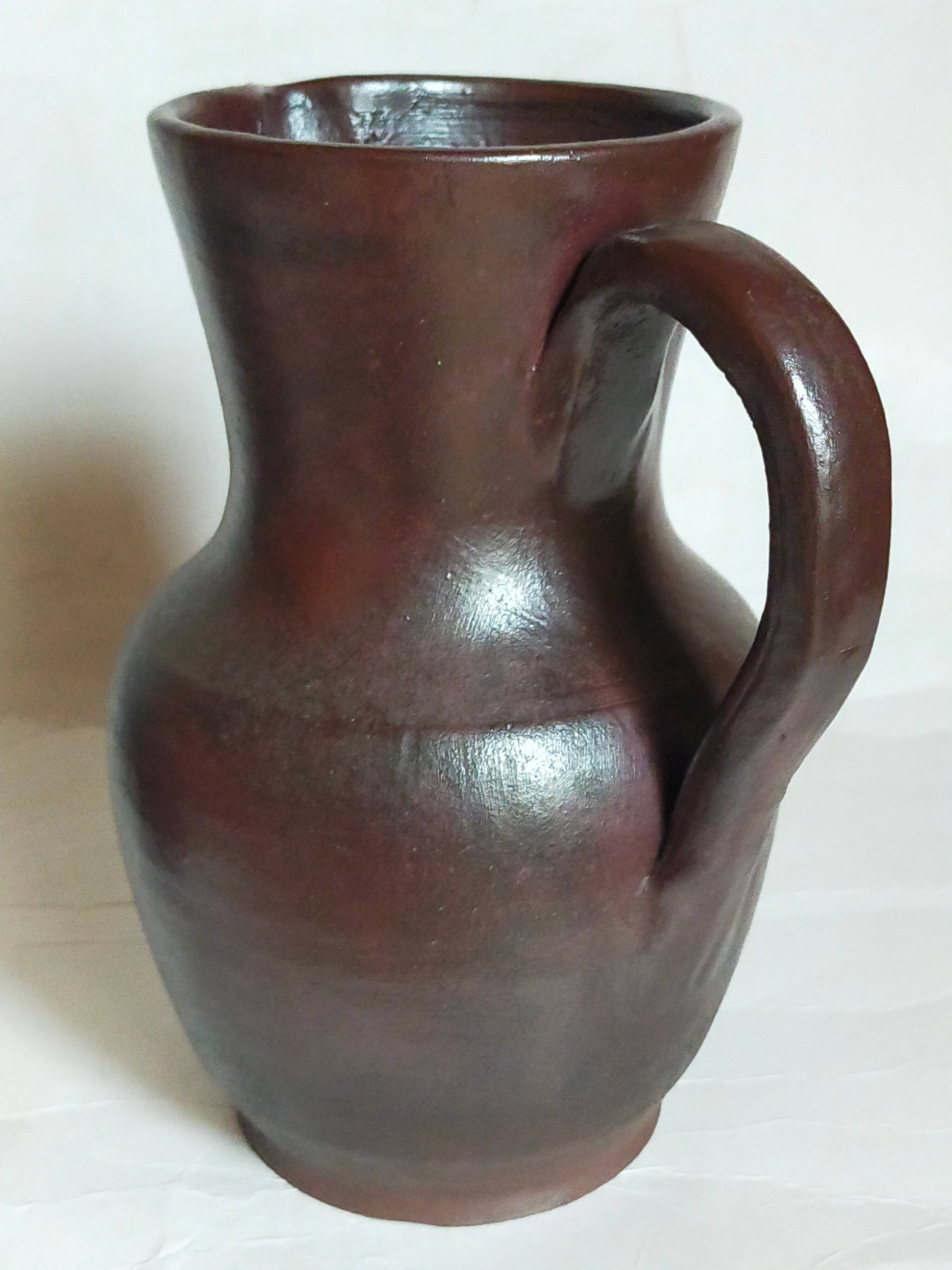 Duo of pottery by Jean Dubost in vintage Noron stoneware