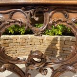 Louis XV Style Walnut Display Cabinet