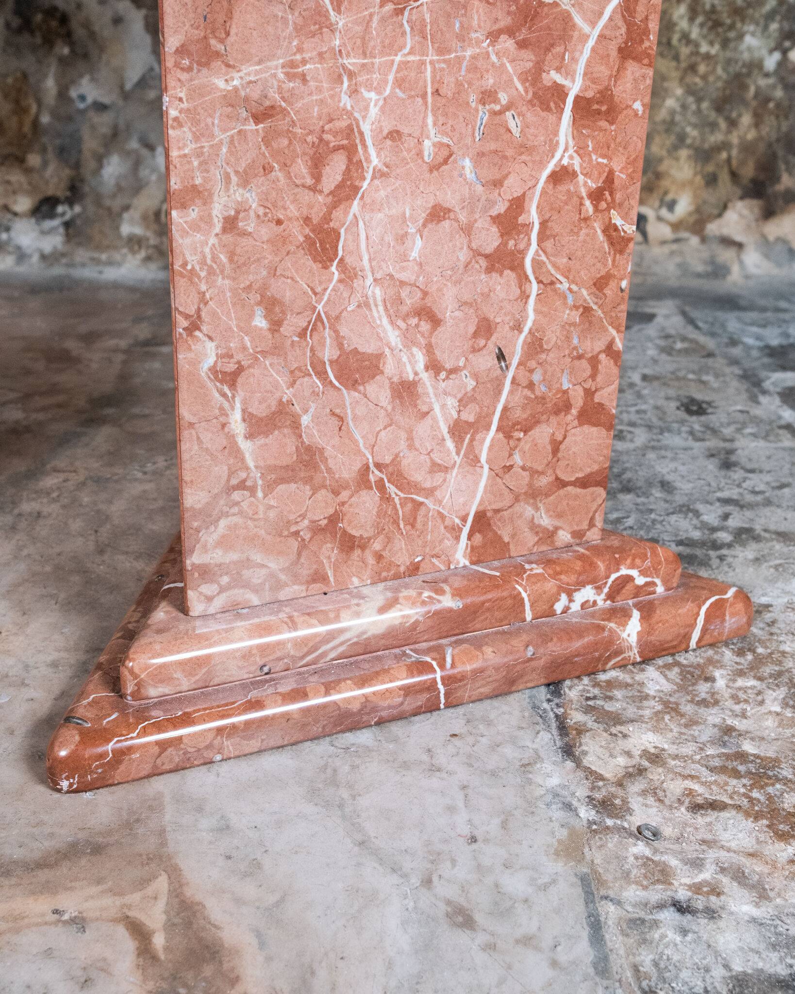 Sculptural marble table, France, 1980s