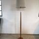 Lampadaire mi-siècle en teck et laiton Falkenbergs Belysning Suède, années 1960