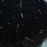 Hairpin stool in 1970s space style, fluffy stool