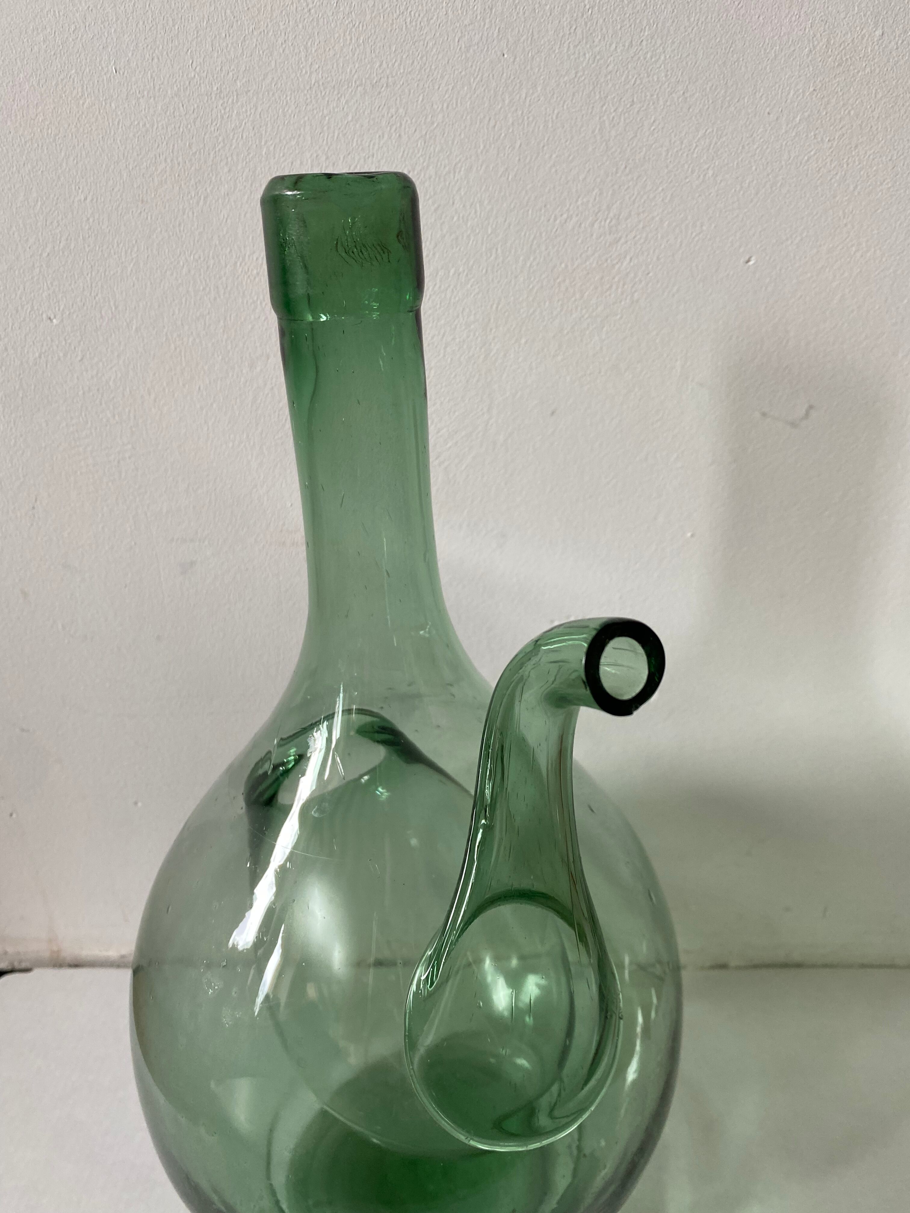 Carafe vintage verre soufflé