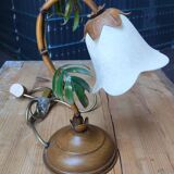 Metal lamp decoration bamboo opaline