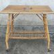 Vintage rattan side table