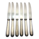 Set of 6 small silver-plated Navy knives from Christofle