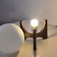 Raak Amsterdam Hokusai D-2022 table lamp in wenge & opal glass