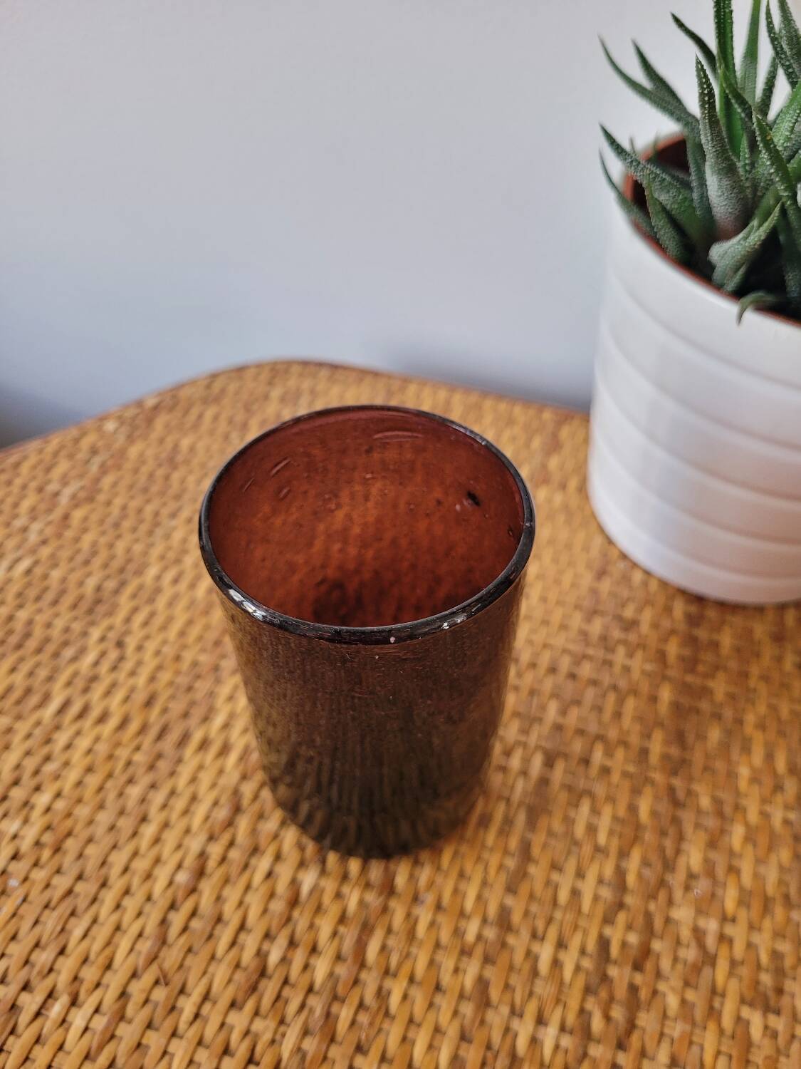 Biot purple glass tumbler