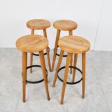 Vintage brutalist bar stools, 1960s