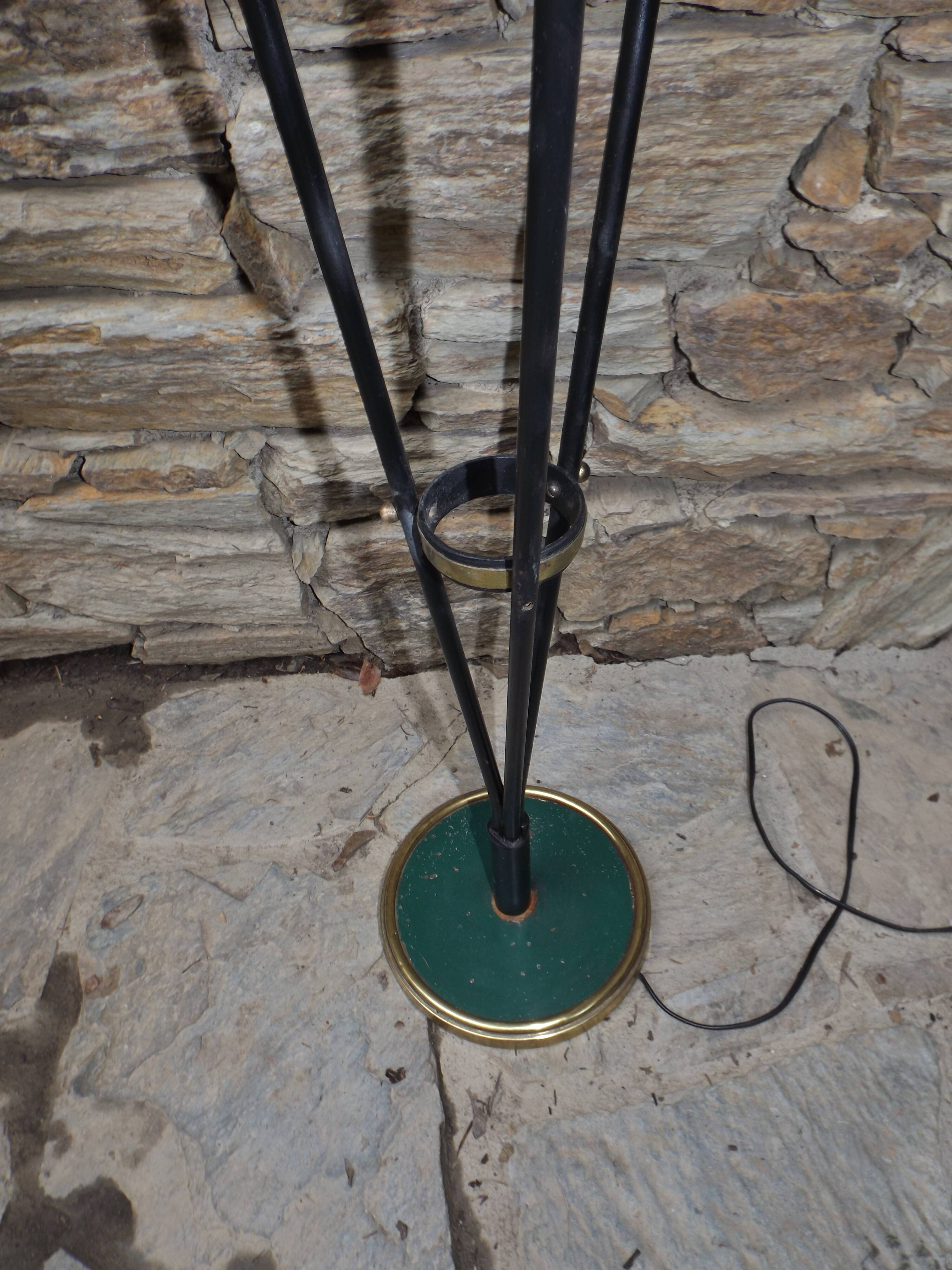 Lampadaire 3 feux années 50