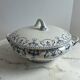 Antique soup tureen Lunéville KG Collection Moustiers, Ironstone
