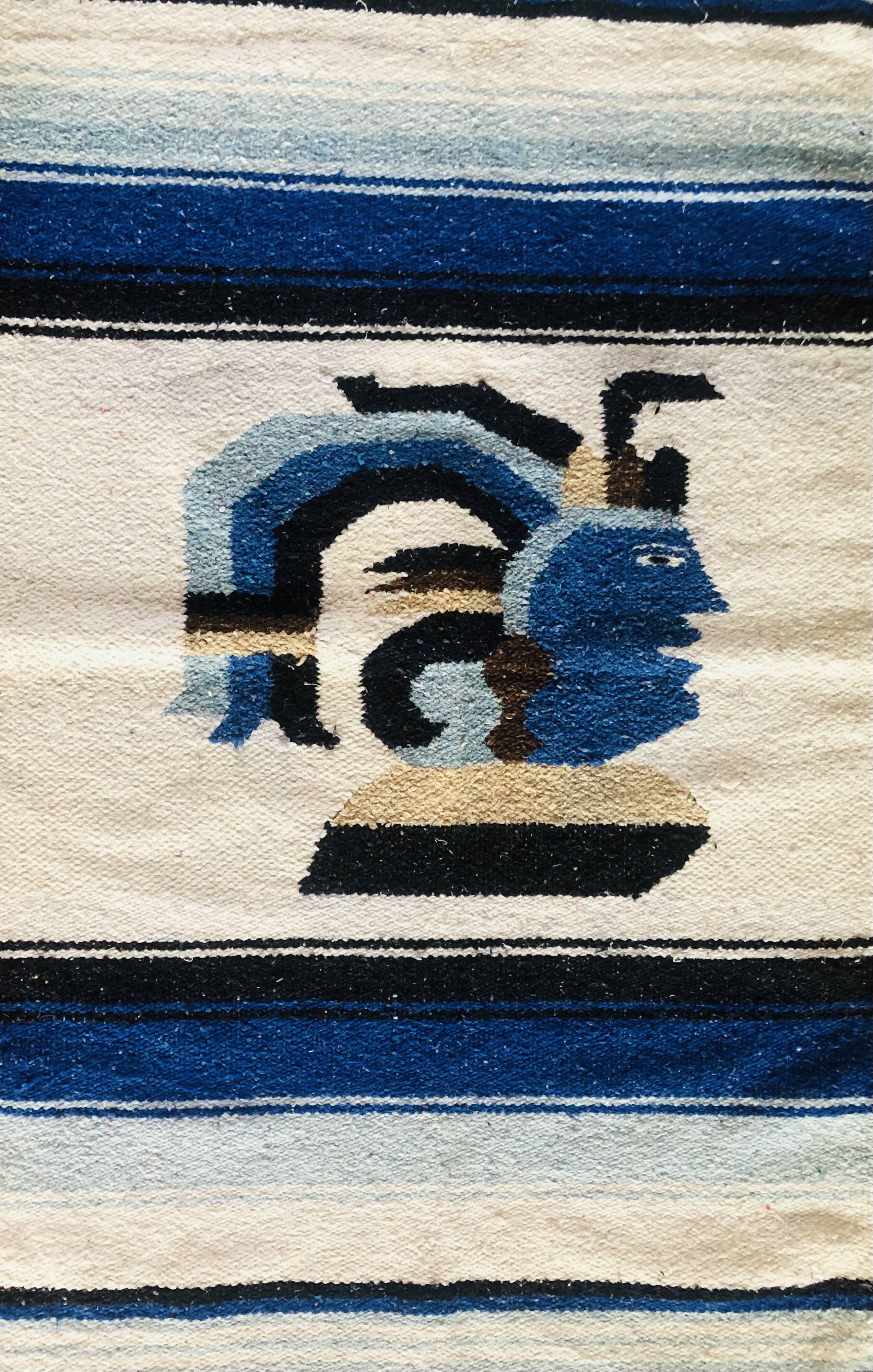 Mexican Aztec rug 163x63cm