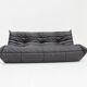Canapé 3 places Togo Ligne Roset cuir marron par Michel Ducaroy pour Ligne Rose
