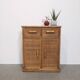 Vintage chest of drawers in rattan and bamboo.