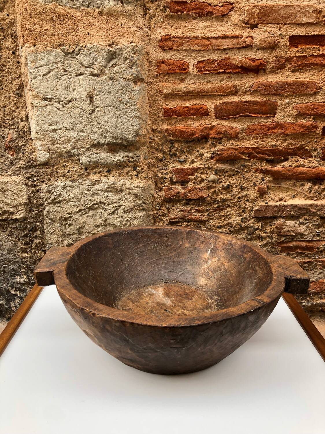 Saladier en bois brut