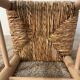 Children's chair in natural wood mulched