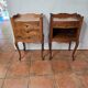 Pair of Louis XV style bedside tables in cherry wood