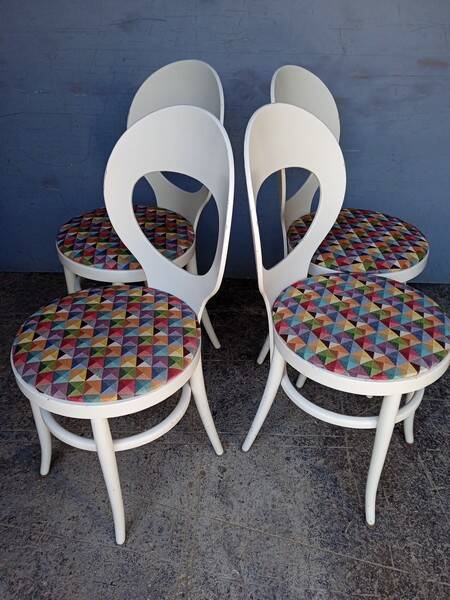 Baumann 4 chairs seagull vintage design