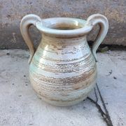 Jarre ou vase en terre bleue 33 x 29 cm