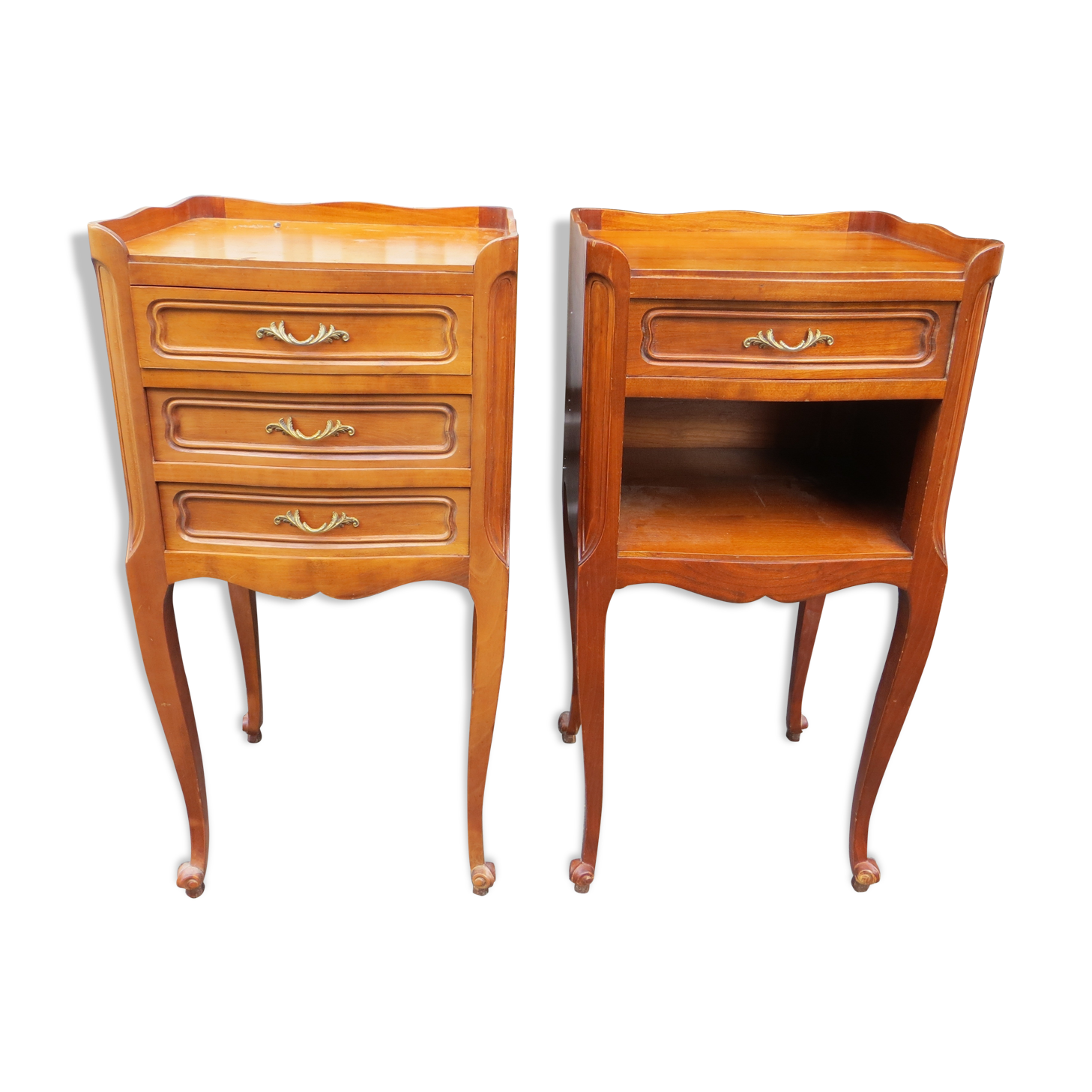 Pair of Louis XV style bedside tables