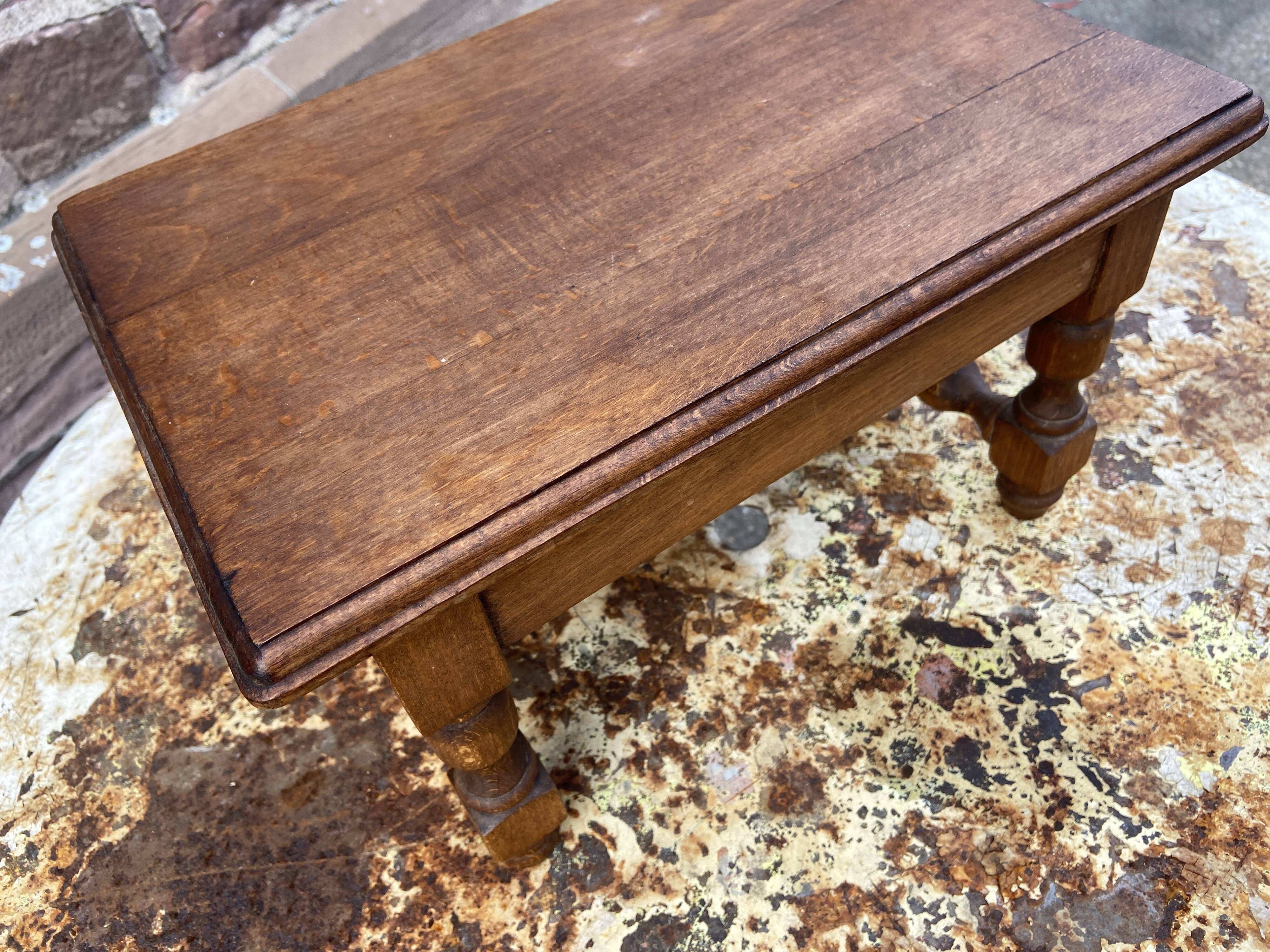 Vintage rustic footrest