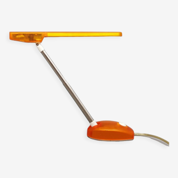 1990s Orange Table Lamp "Microlight" by Ernesto Gismondi for Artemide. Made in Italy