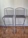 Pair of Till Behrens Schlubach bar stools, chrome steel, 1980s.