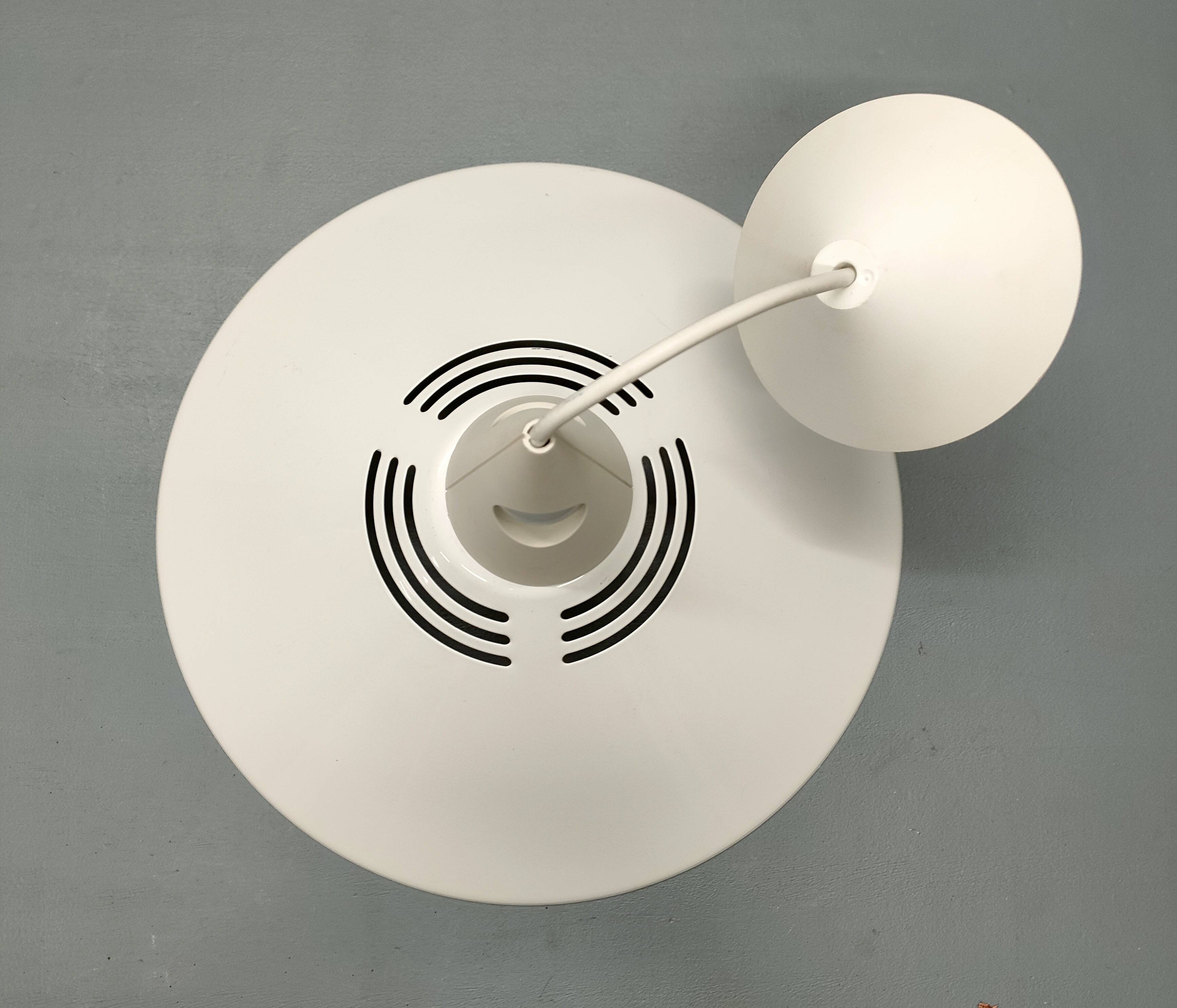 Brilliant luminaires - Vintage pendant light in white lacquered metal - 80s