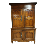 Buffet 2 bodies XIXth inlaid walnut