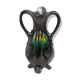 Amphora vase in metallic stoneware