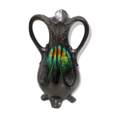 Vase amphore en grès métallisé