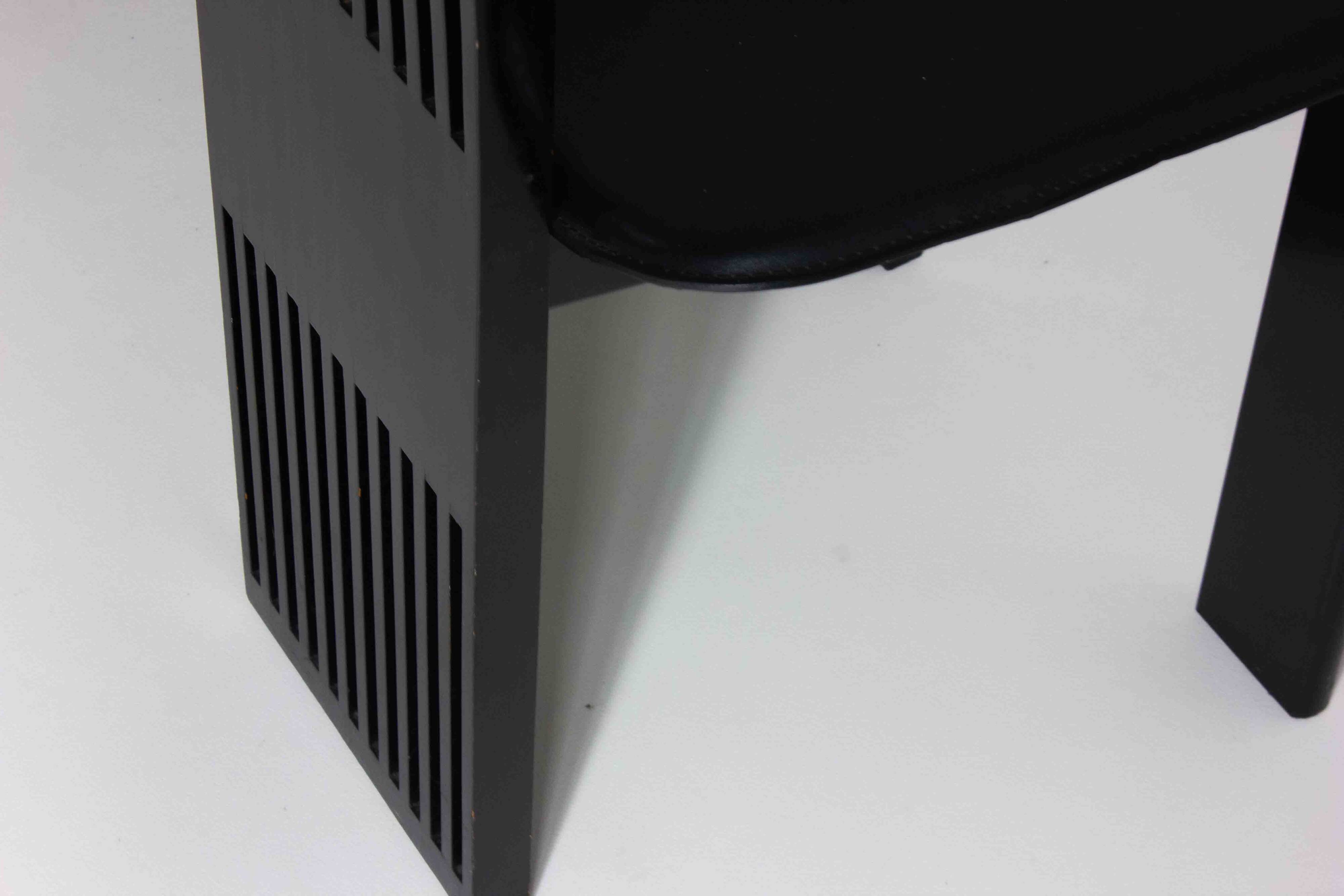 Elegant postmodern dining chairs by Pietro Costantini, Italy 1980s