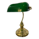 Notary and banker's lamp in green opaline