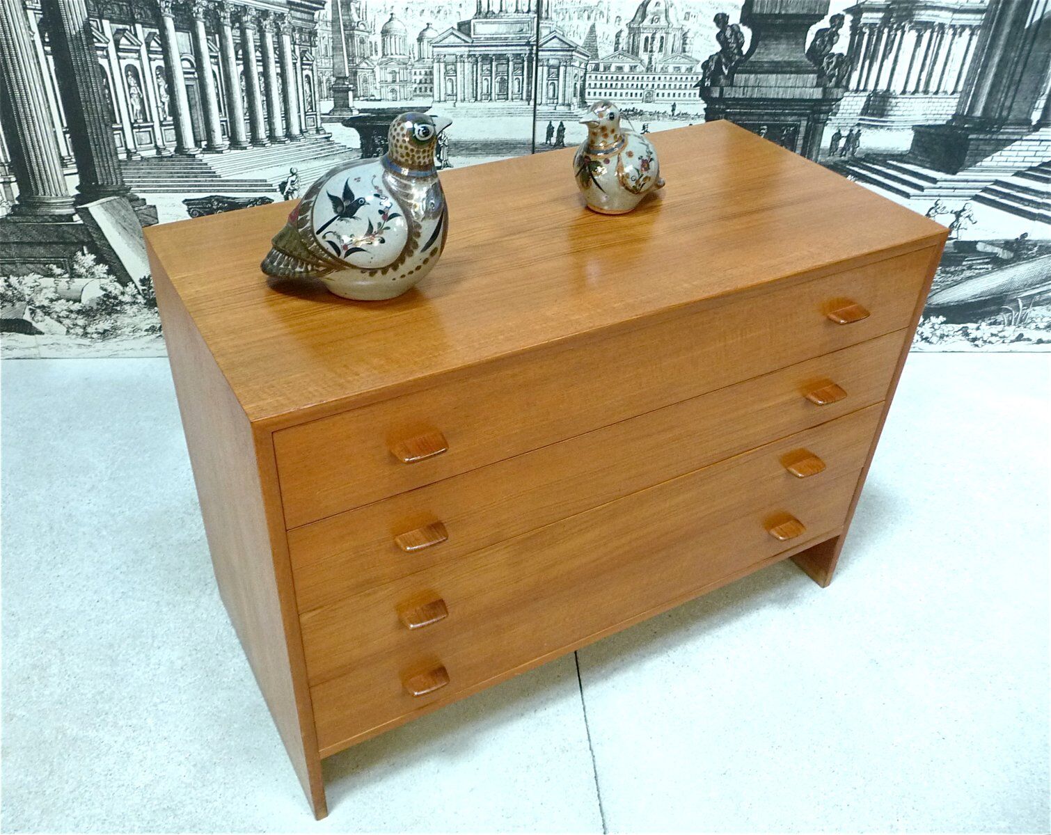 Commode en teck RY16 par Hans J. Wegner pour Ry Møbler, Danemark