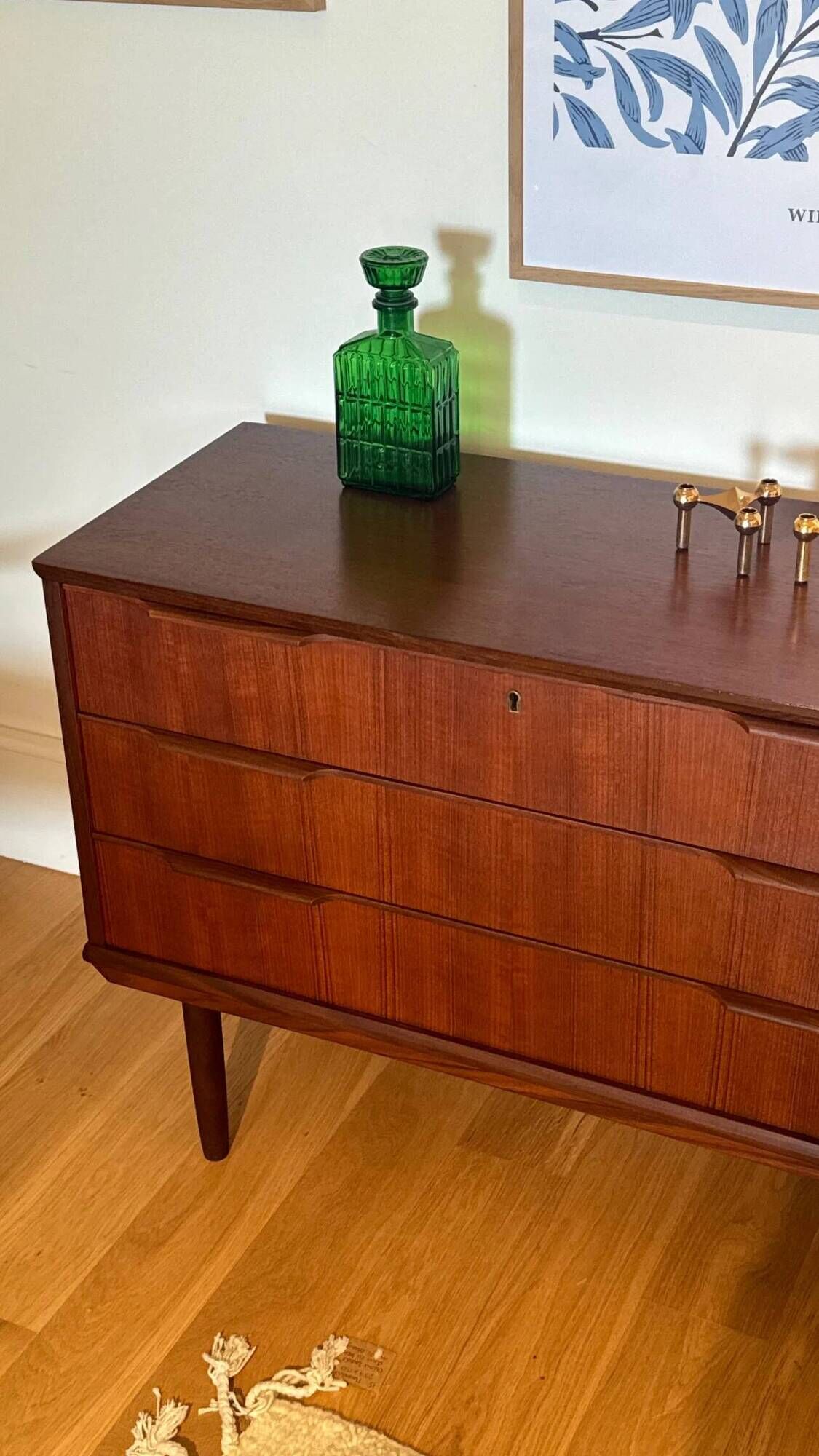 Vintage Scandinavian "Ingrid" teak chest of drawers