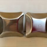 Pair of silver metal trays from Denmark.