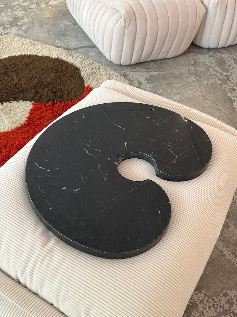 Side table series "Eros" in Marble by Angelo Mangiarotti for Skipper, contemporary edition