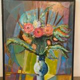 Flowers signed Duret