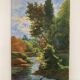 Huile sur bois vintage