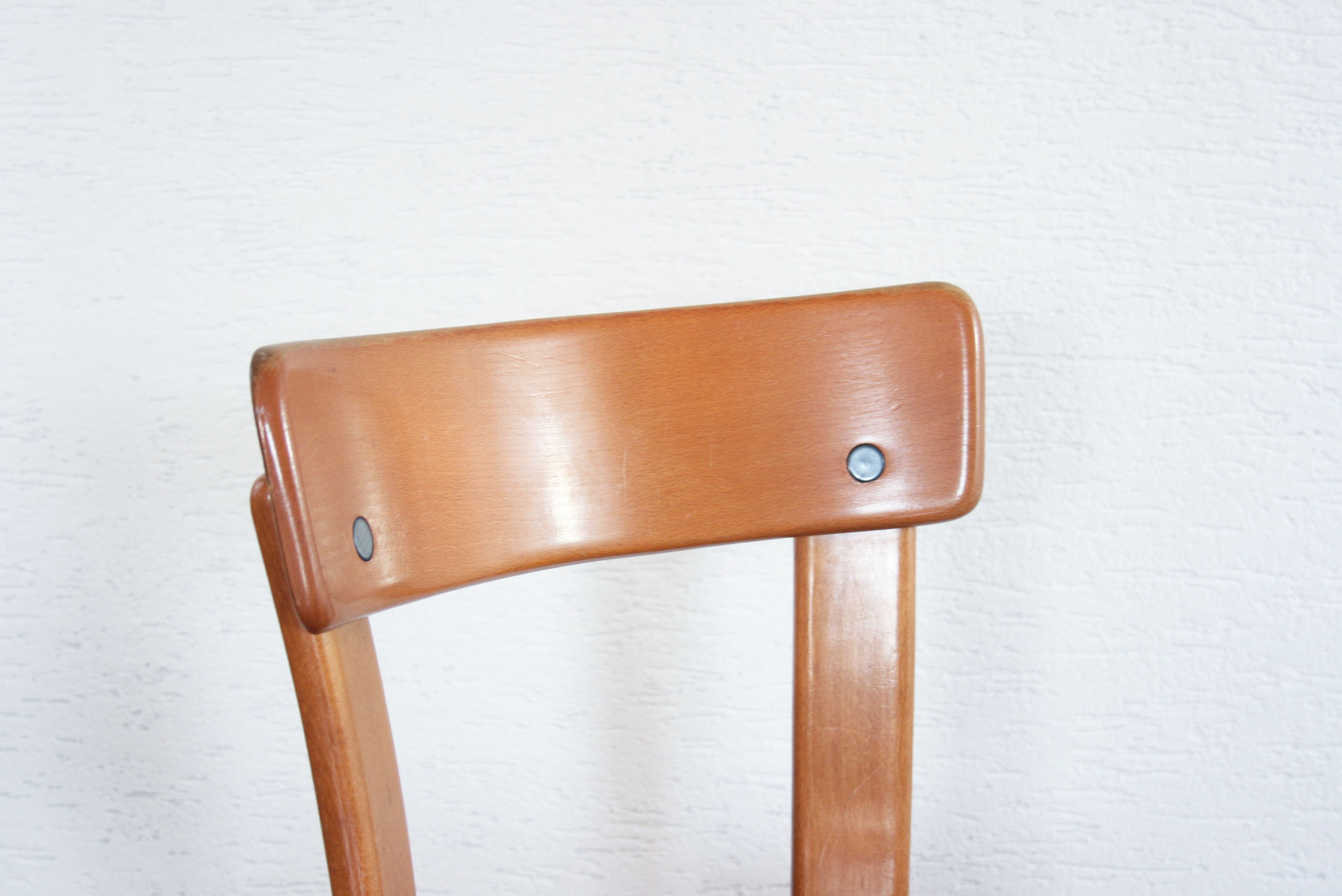 Set de 2 chaises Bruno Rey pieds courbés