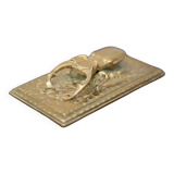 Scarab brass mail clip