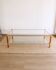 Vintage coffee table with double top from the 1970s.