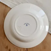 Antique hollow plate Creil and Montereau Téniers service - Ironstone